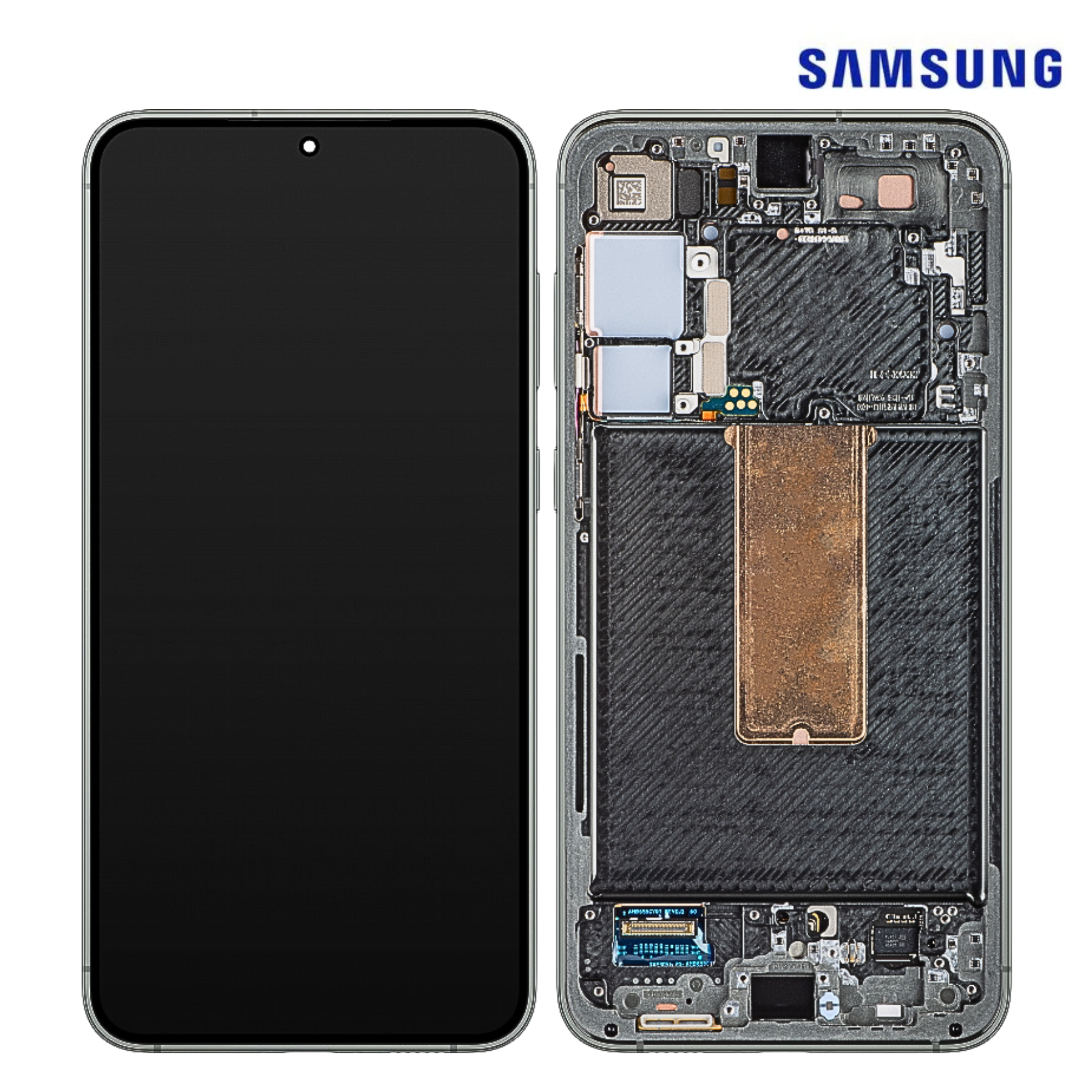 SAMSUNG A12 2020 / SM-A125 BLACK (With Frame) LCD